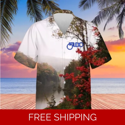 Hawaiian Shirt Unisex Le Studio Lake Perry Fall